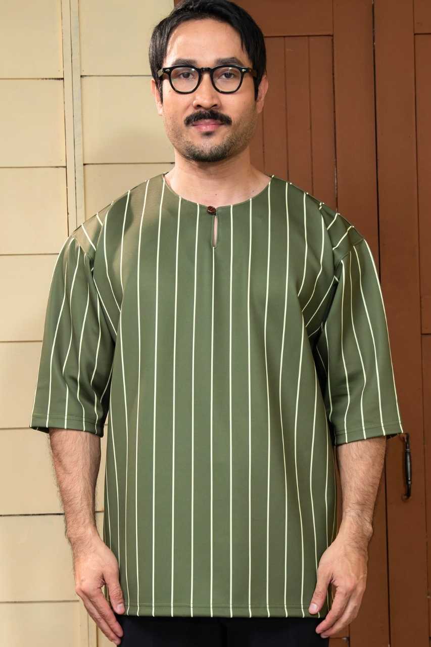 Kurta Andika in Olive Green