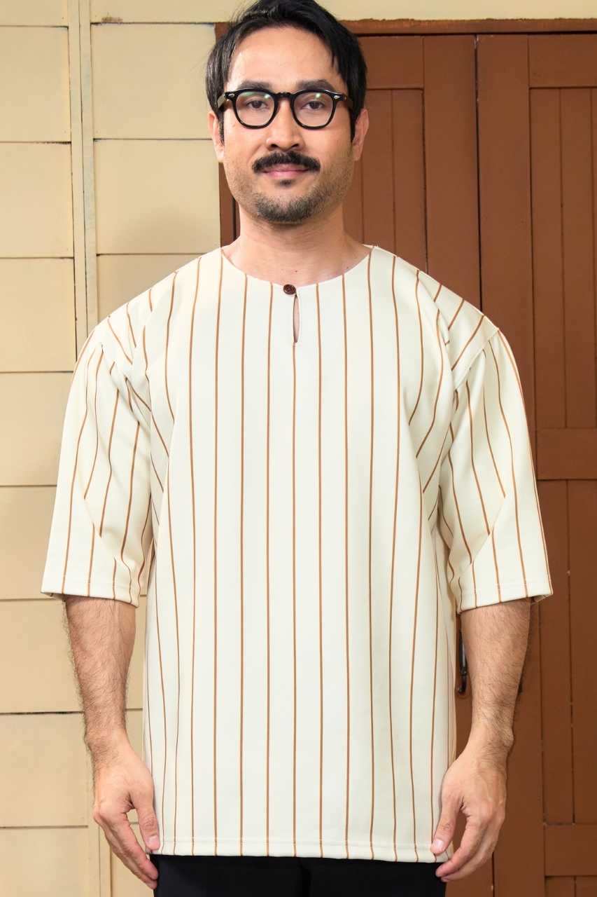 Kurta Andika in Pastel Yellow