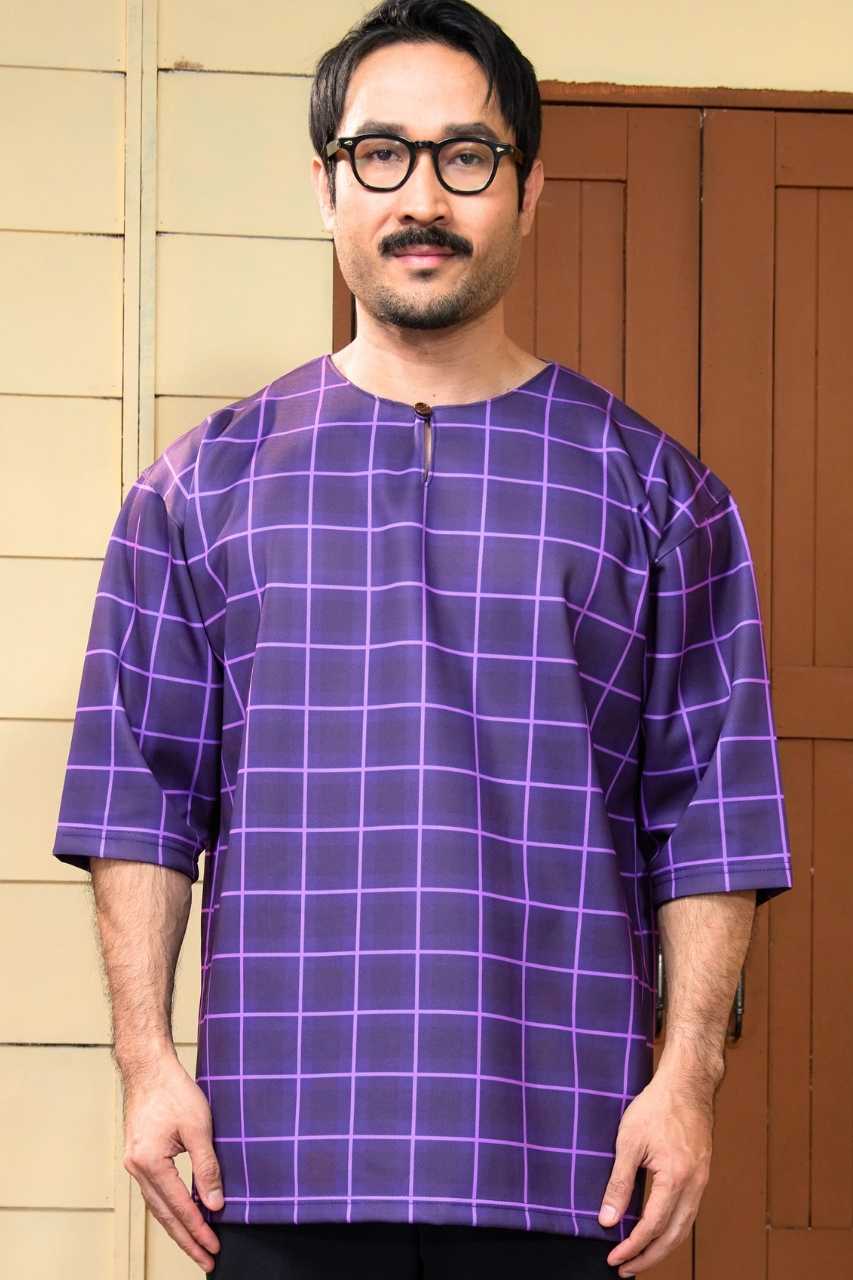 Kurta Arjuna in Amethyst Purple