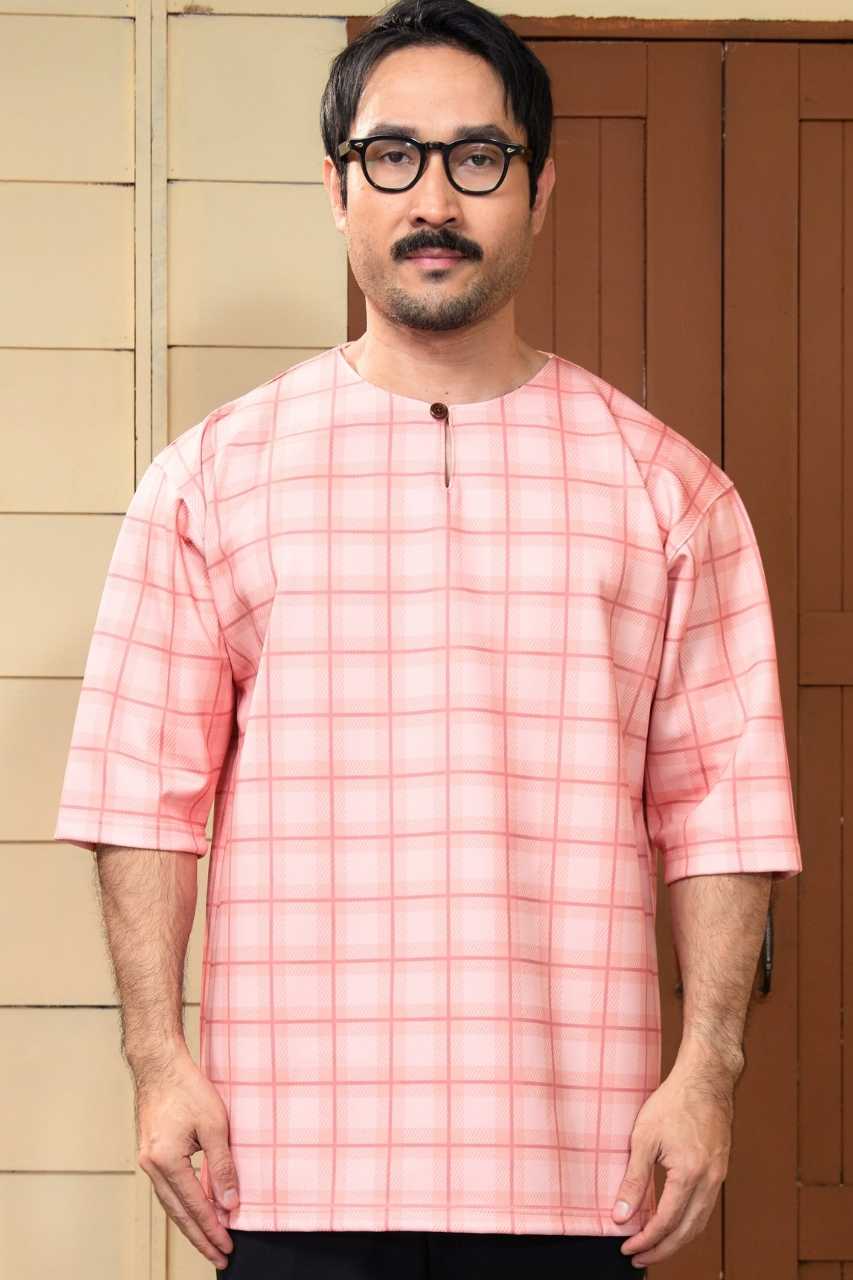 Kurta Arjuna in Rose Gold